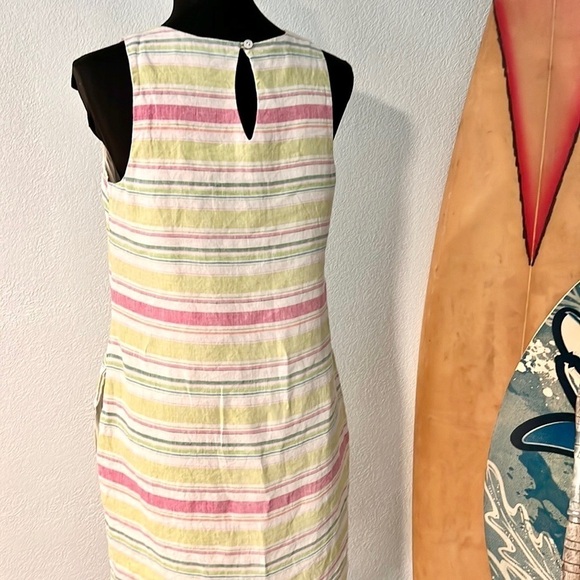 Tommy Bahama, Tulane Linen Striped Shift Dress,Oozes Class & Style, Size Small - Picture 6 of 10